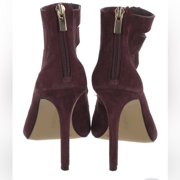 Saks Fifth Avenue Women's Heeled Boots - Deep Purple - Picture 4 of 12